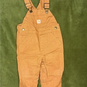 Carhartt Toddler Kids Tan Overalls Size 12 Months